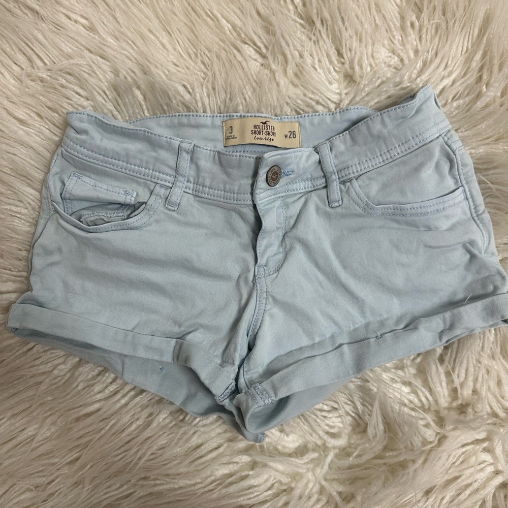 Light Blue Denim Shorts